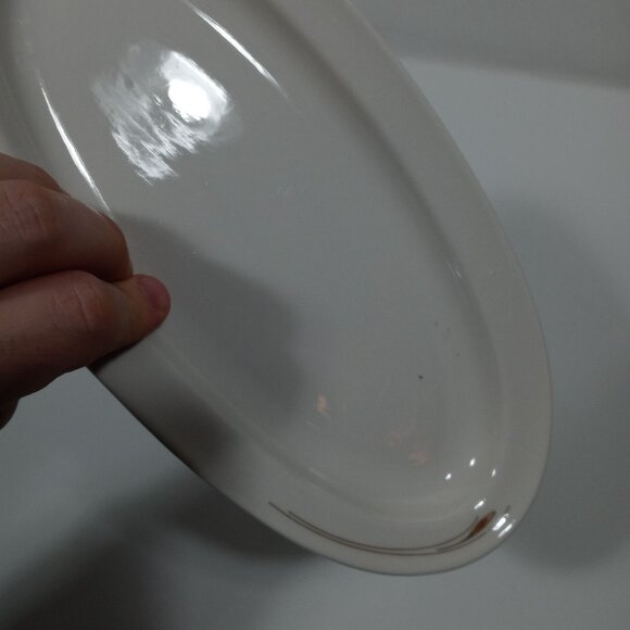 Syracuse China Oval Relish Tray Accent Trim Vintage - Picture 2 of 10